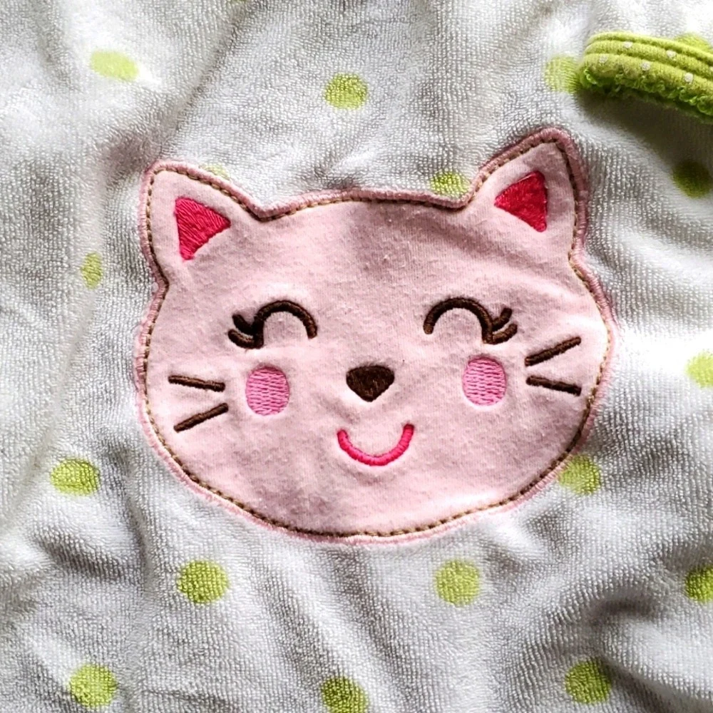 4‎ Piece Girls Animal Love- Cat footie, 2 Cheetah onesies, Monkey Jumper 6M